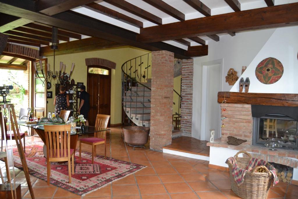 Posezení v ubytování B&B Il Martin Pescatore