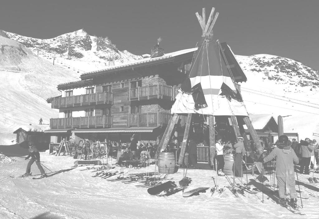 Hotel Alpina v zimě