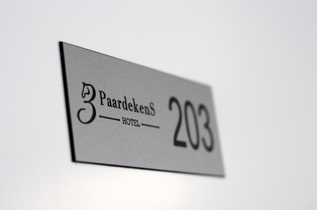 Certifikát, hodnocení, plakát nebo jiný dokument vystavený v ubytování 3 Paardekens - City Centre Hotel
