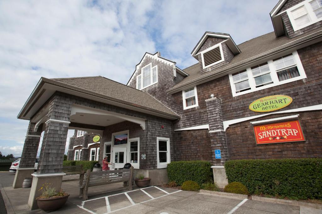 a building with a sign in front of it at McMenamins Gearhart Hotel in Gearhart