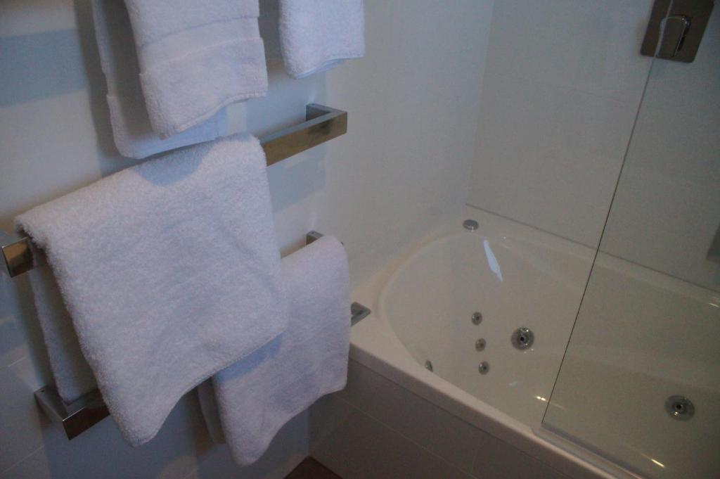 Koupelna v ubytování Taylors Motel