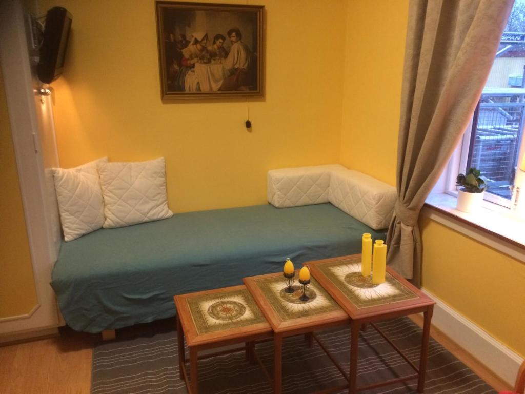 Posezení v ubytování Nygammelsø Bed & Breakfast