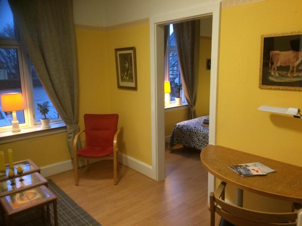 Posezení v ubytování Nygammelsø Bed & Breakfast