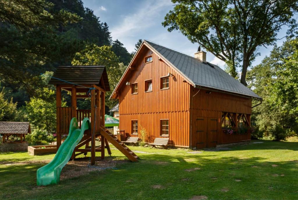Herní místnost nebo prostor pro děti v ubytování X-Park Františkov