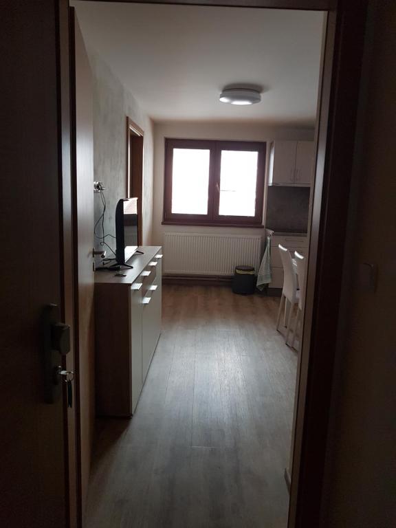 Kuchyň nebo kuchyňský kout v ubytování Apartmány TAS