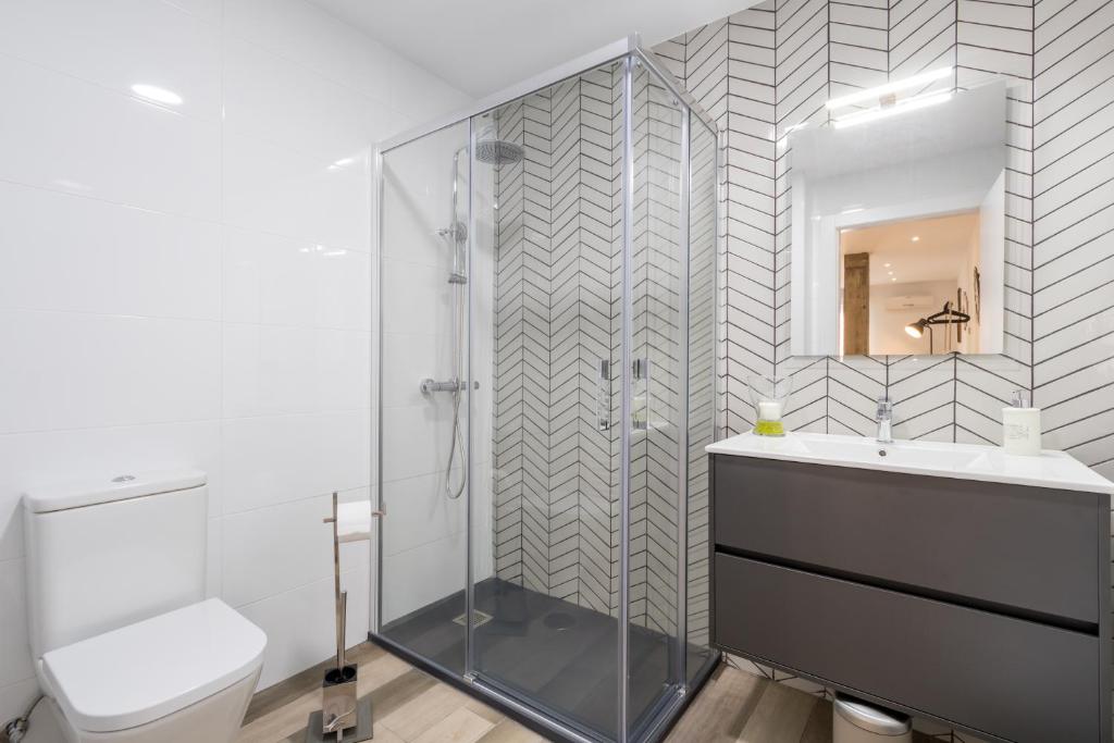 Koupelna v ubytování Apartamentos Centro en Recogidas, Granada
