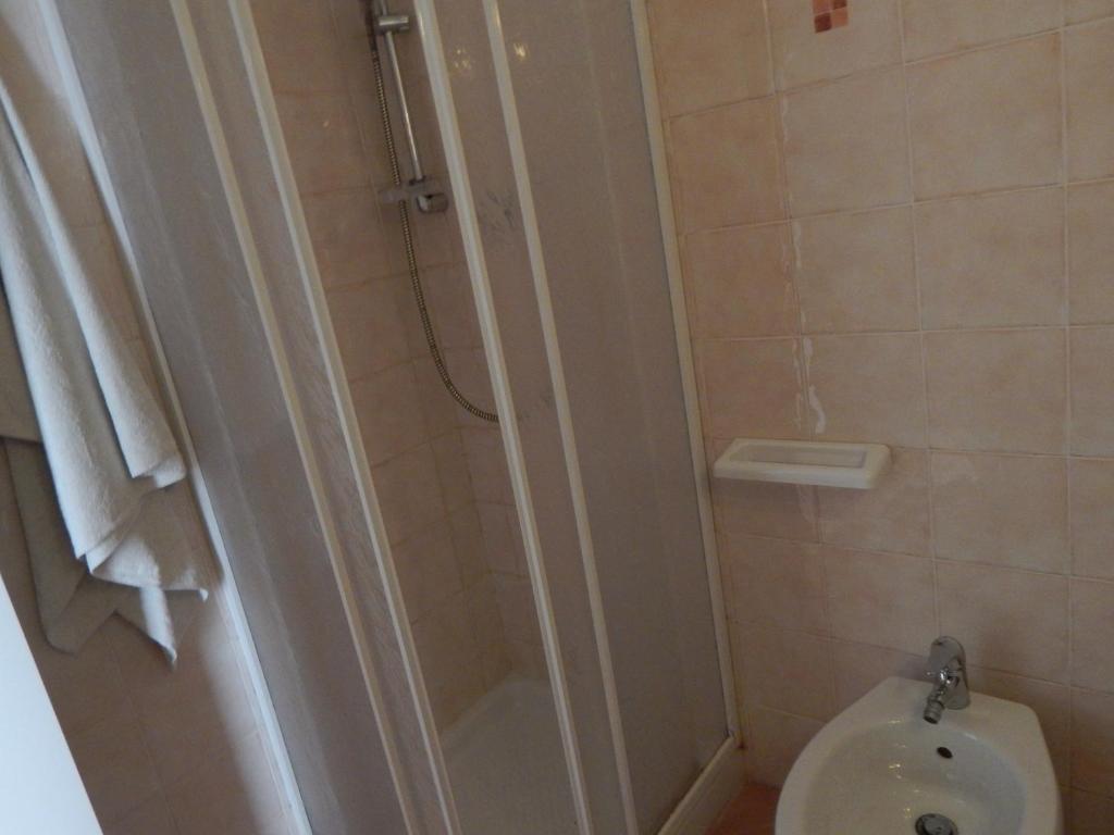 Koupelna v ubytování B&B Le Cote