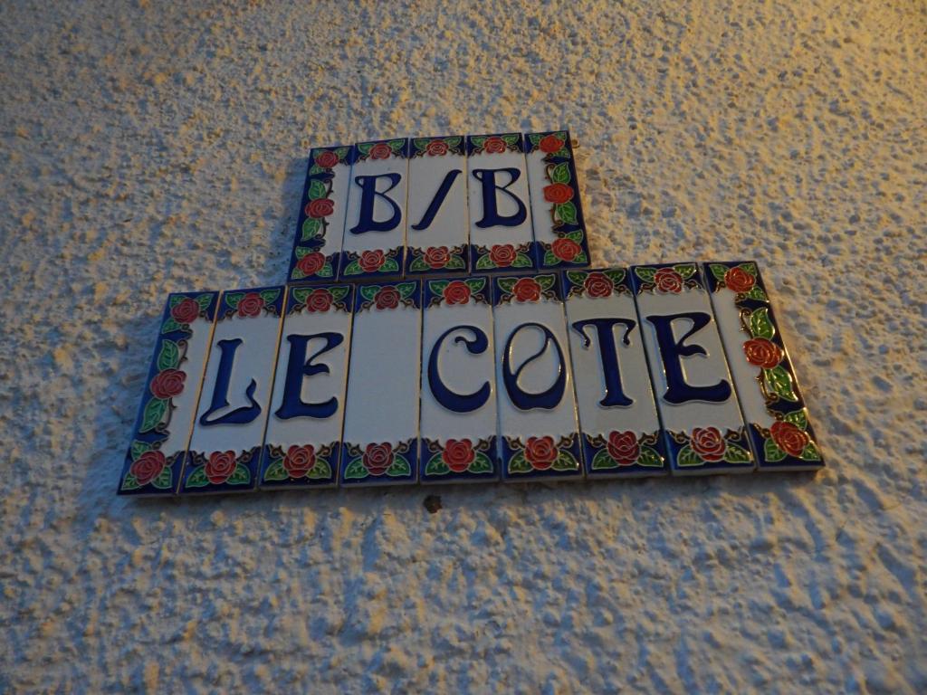 Certifikát, hodnocení, plakát nebo jiný dokument vystavený v ubytování B&B Le Cote