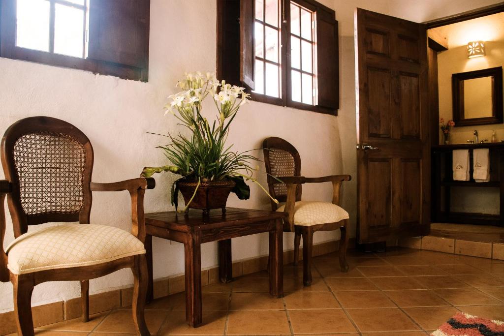 Posezení v ubytování Hacienda La Moreda Hotel Boutique & Spa