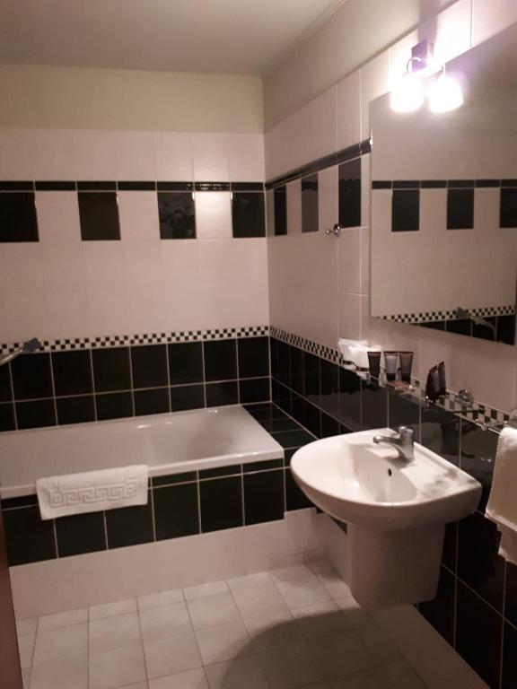 Koupelna v ubytování Wellness Hotel Ida