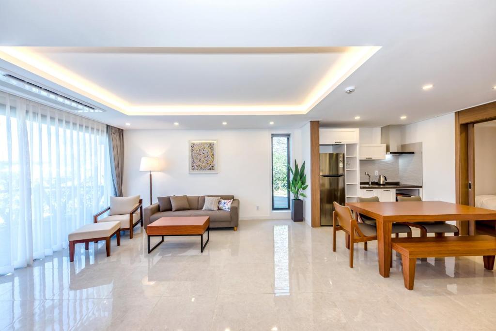 Kuchyň nebo kuchyňský kout v ubytování Arts Spa&Poolvilla