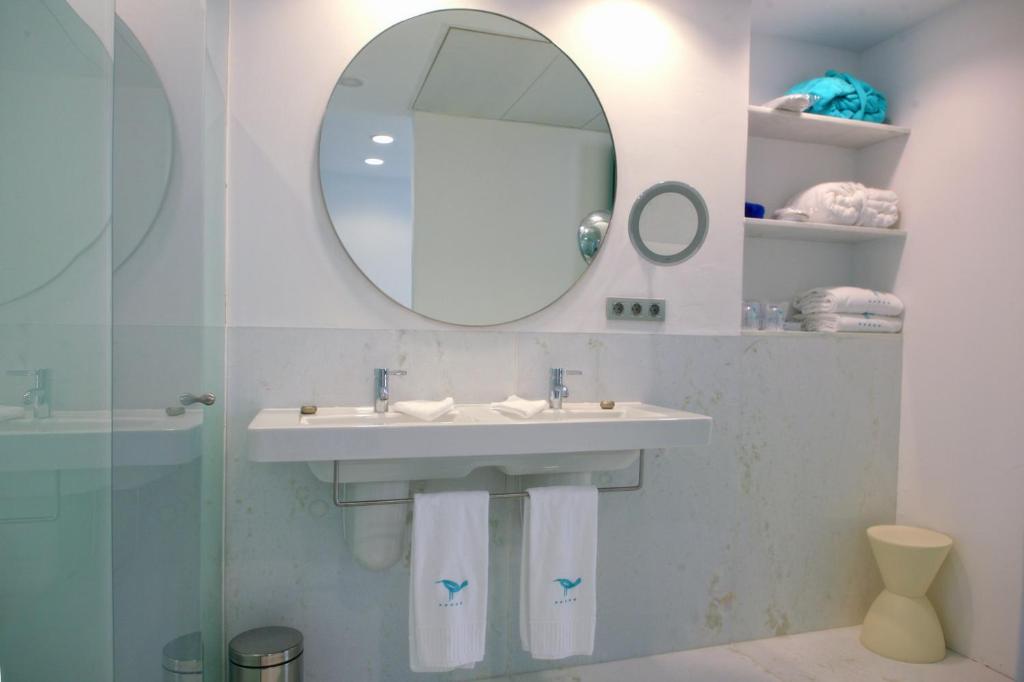 Koupelna v ubytování Hotel Hiberus