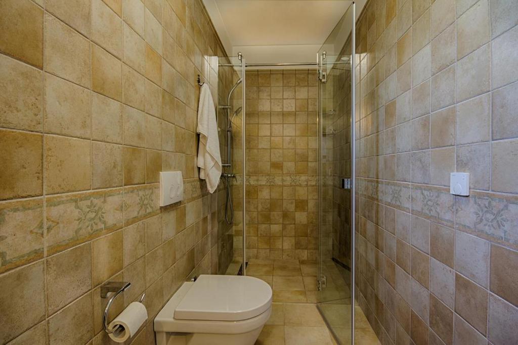 Koupelna v ubytování Villa Fundica