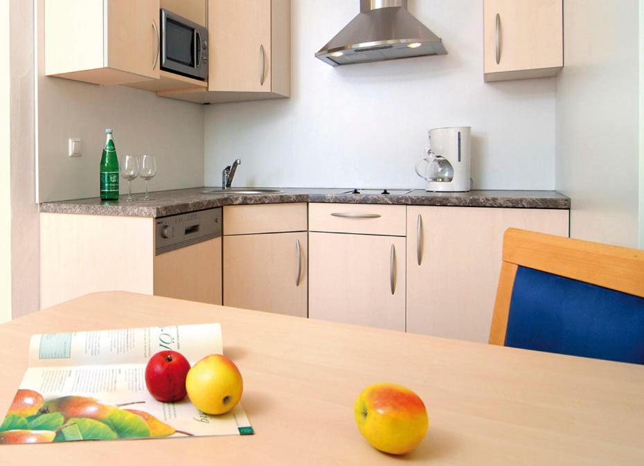 Kuchyň nebo kuchyňský kout v ubytování Hotel Restaurant Ulbing