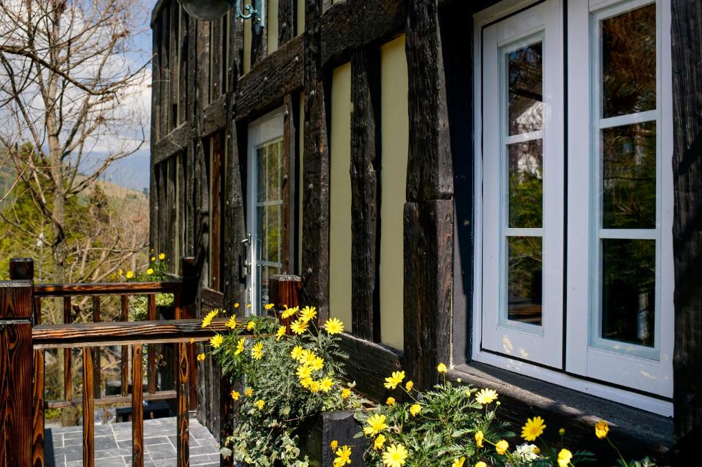 Balkón nebo terasa v ubytování Vanse B&B