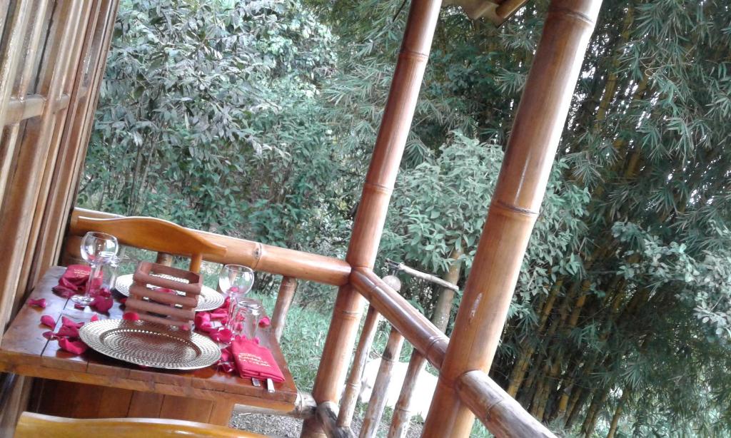 Balkón nebo terasa v ubytování Estancia La Colina