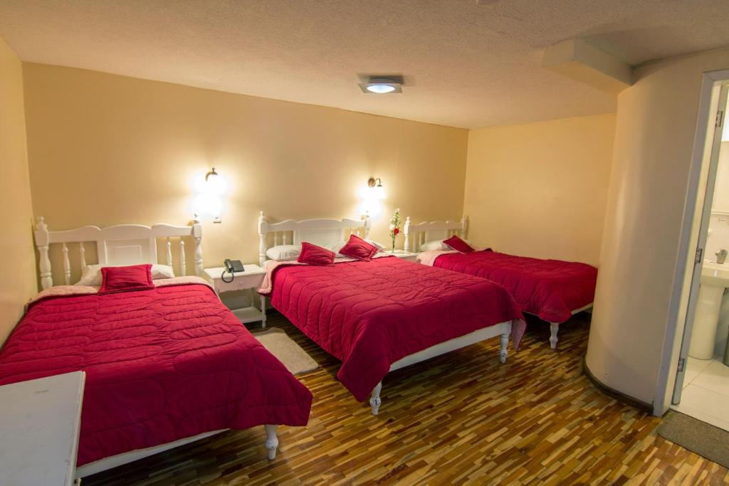 Postel nebo postele na pokoji v ubytování Hotel Europa