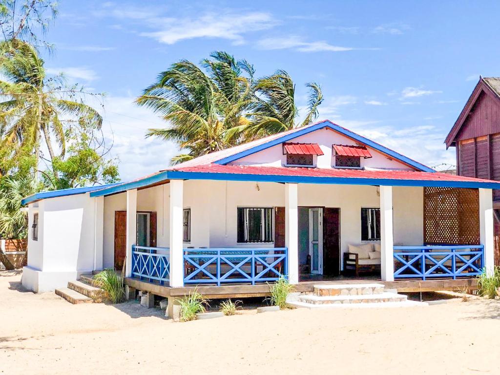 a small house on the beach at Villa A.TIA in Morondava