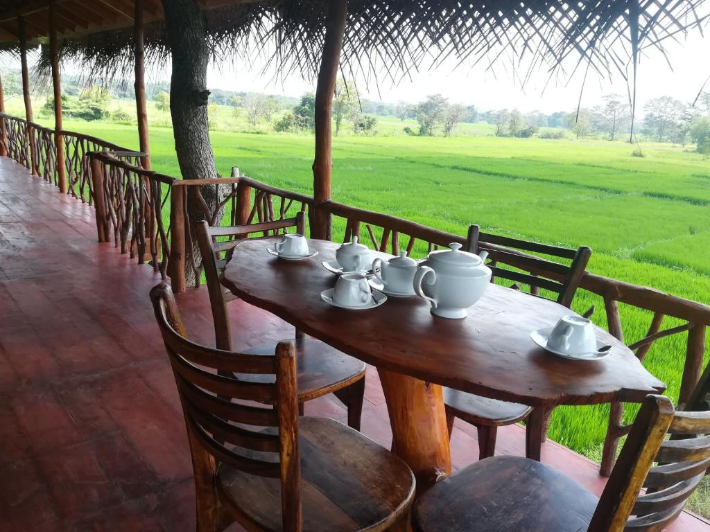 Restaurace v ubytování The Hideout Sigiriya
