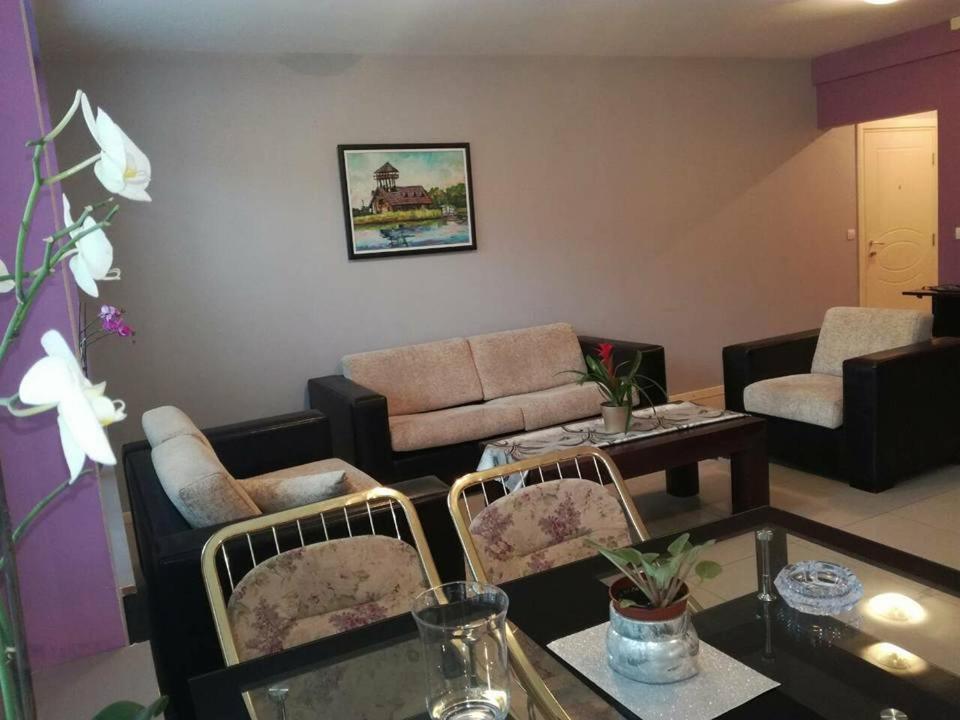 sala de estar con sofá y mesa en Apartment Natasa, en Vršac