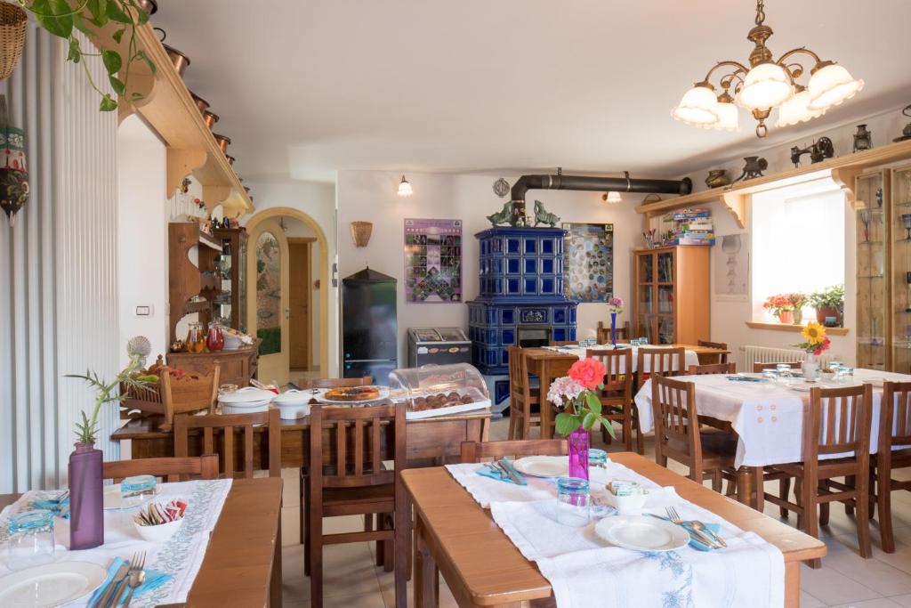 Reštaurácia alebo iné gastronomické zariadenie v ubytovaní R&B La Gerla Blu