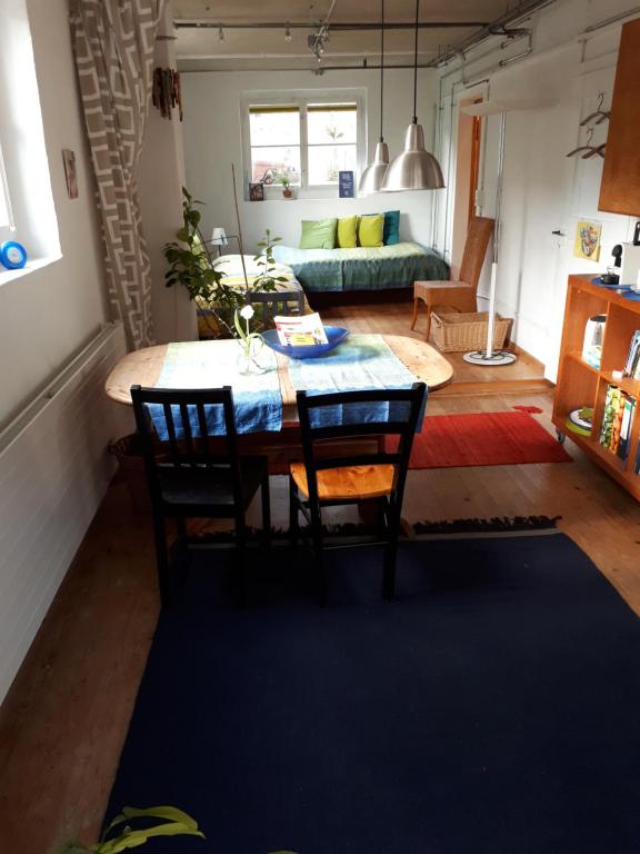 Postel nebo postele na pokoji v ubytování B&B am Park