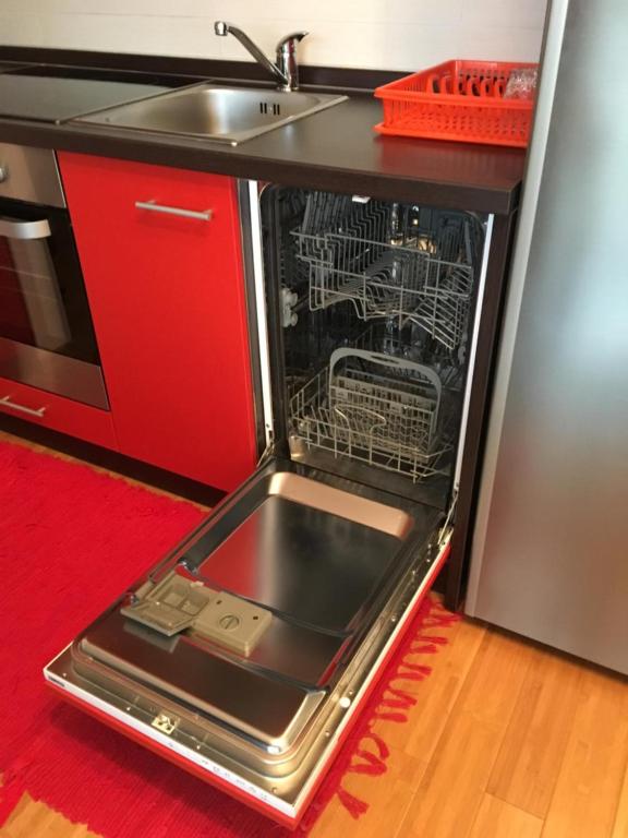 Kuchyň nebo kuchyňský kout v ubytování Apartment Tihana