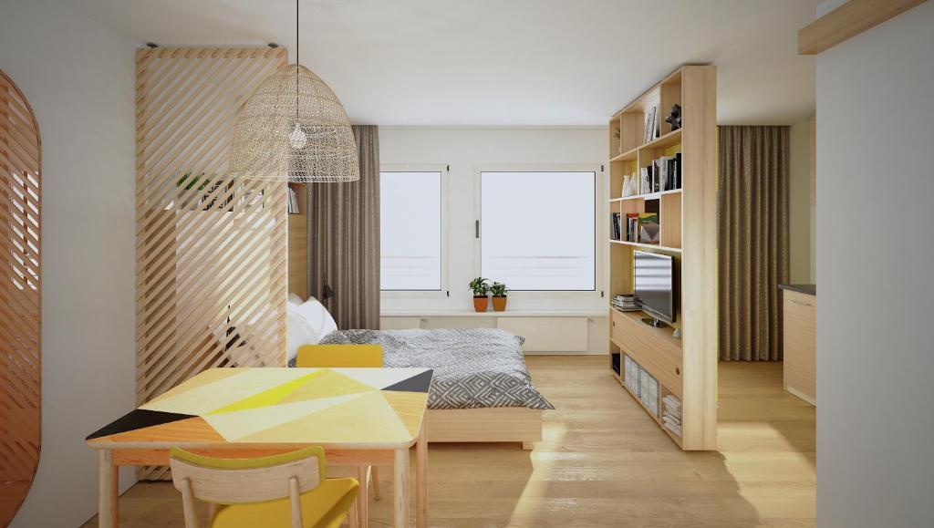 Kuchyň nebo kuchyňský kout v ubytování GAMA Home