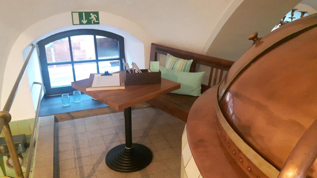 Posezení v ubytování Hotel Gasthof Traubenbräu