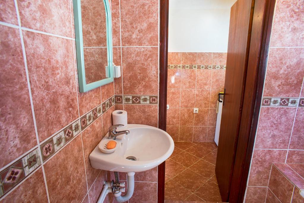 Koupelna v ubytování Guest house Jezera
