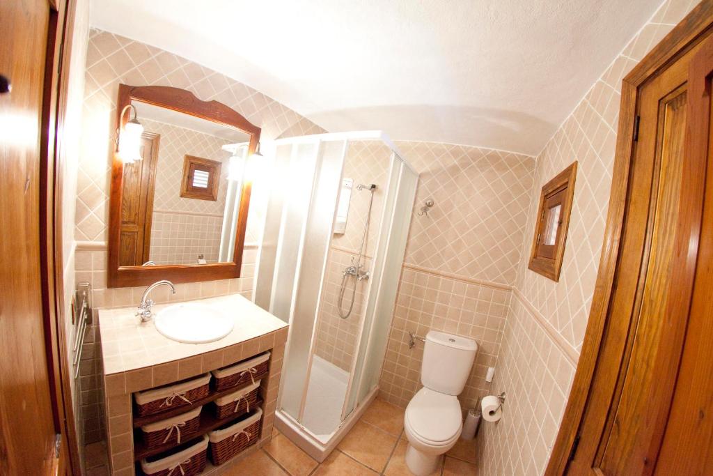 Koupelna v ubytování Villa Putxet
