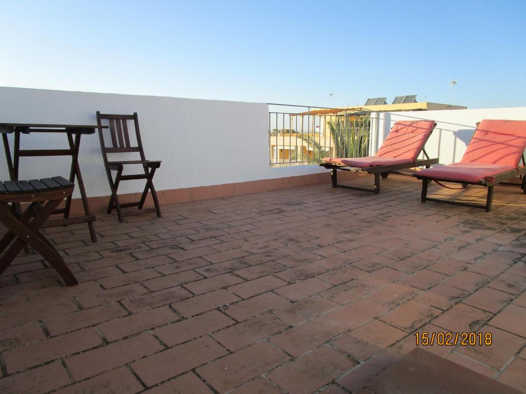 Balkon lub taras w obiekcie Aloja Aquamar