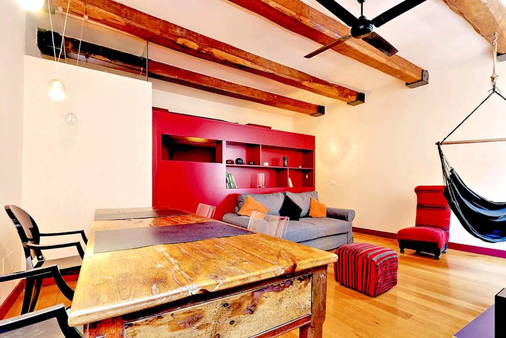 Posedenie v ubytovaní delCINQUE 26 - Loft in Trastevere