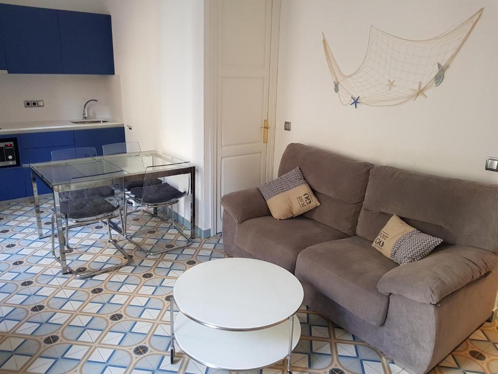 Posezení v ubytování Apartamentos Nouvilas