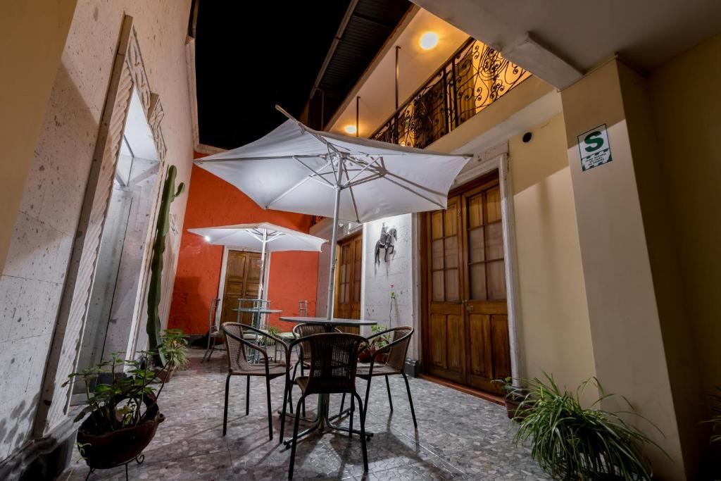 Uma varanda ou outra área externa em Villa Sillar