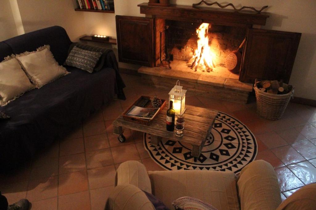 Posezení v ubytování Podere Schioppello Casale con appartamenti privati