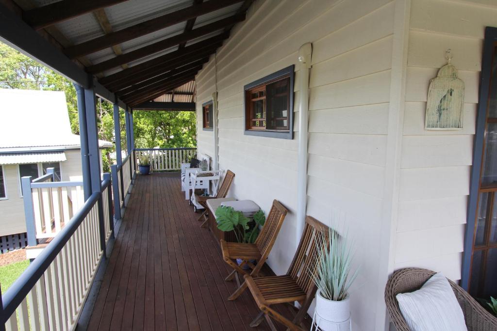 Balkón nebo terasa v ubytování Gridley Homestead B&B