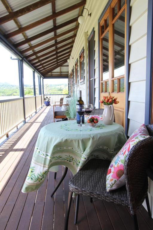 Balkón nebo terasa v ubytování Gridley Homestead B&B