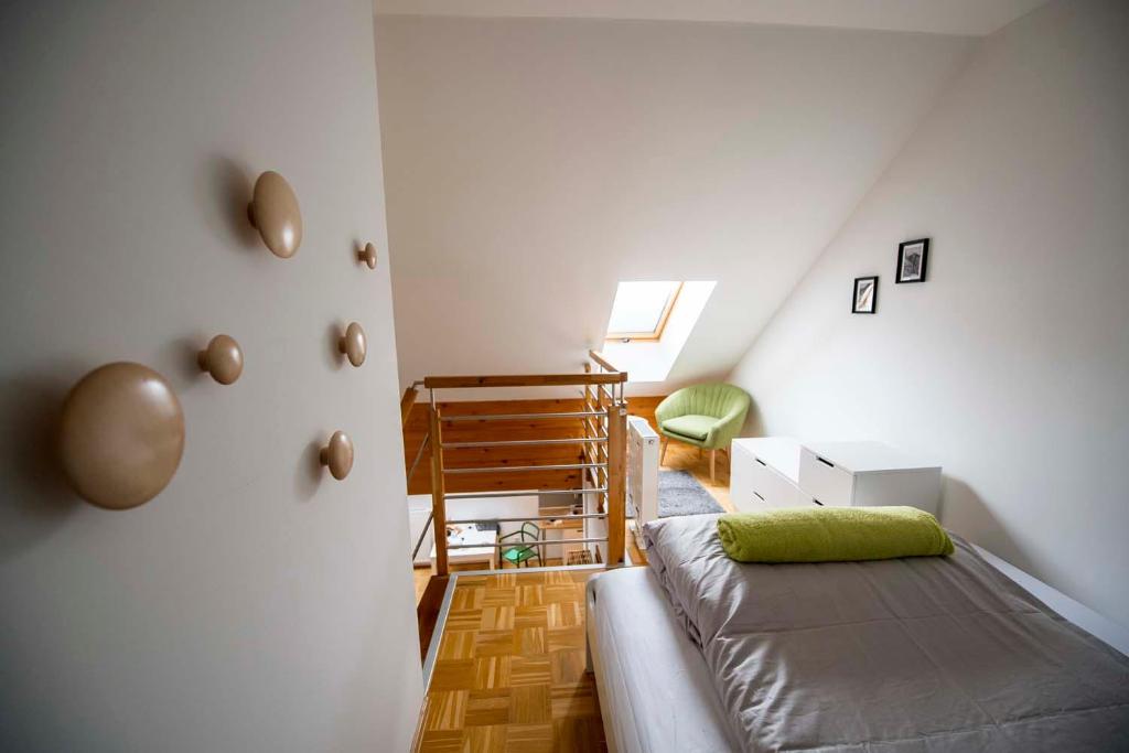 Postel nebo postele na pokoji v ubytování Krona Apartments