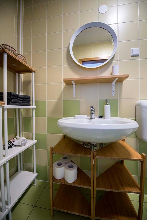 Koupelna v ubytování Krona Apartments