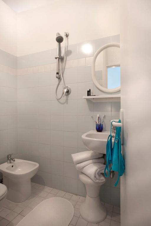 Koupelna v ubytování Hotel Villa Perazzini