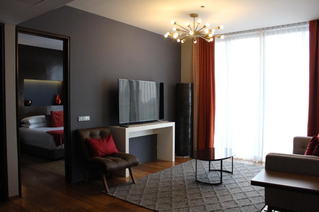 Postel nebo postele na pokoji v ubytování Hotel Love It CAS Consulado
