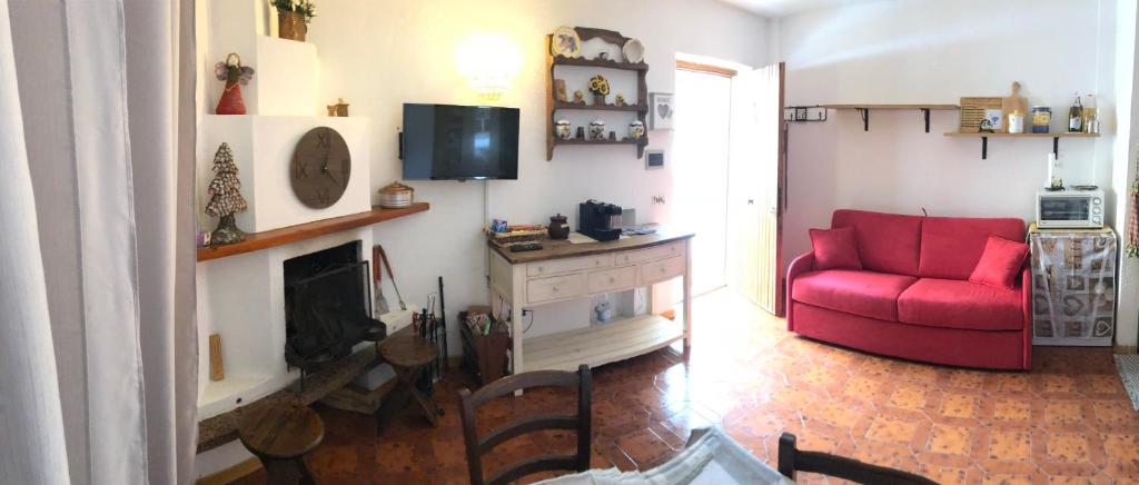 Posezení v ubytování Appartamento in residence Ovindoli
