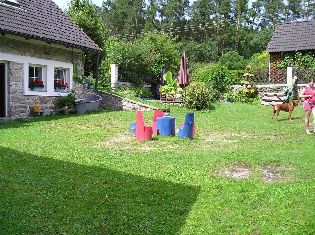 Zahrada ubytování Pension Lažany