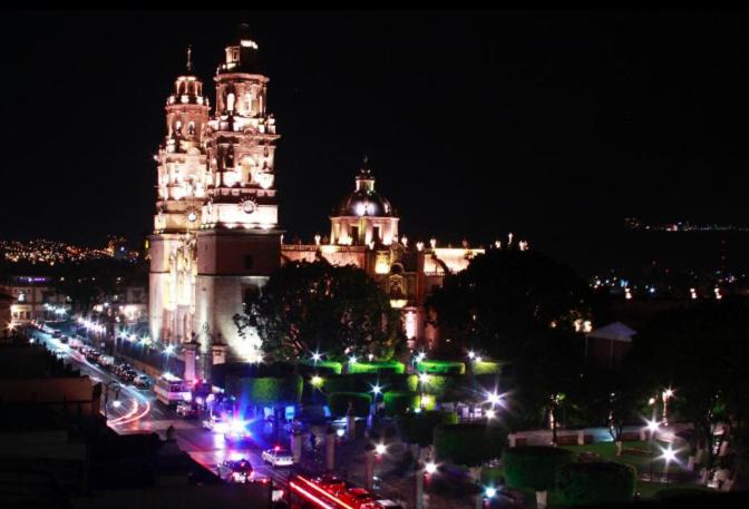 Nespecifikovaný výhled na destinaci Morelia nebo výhled na město při pohledu z hotelu