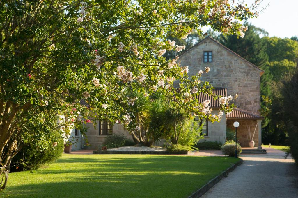 Zahrada ubytování Casa a Pedreira Rias Baixas