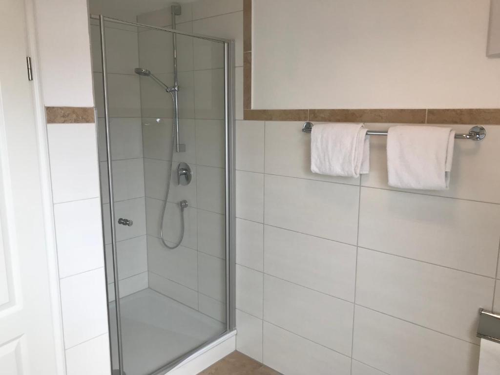 Koupelna v ubytování Hotel Ristorante Milano