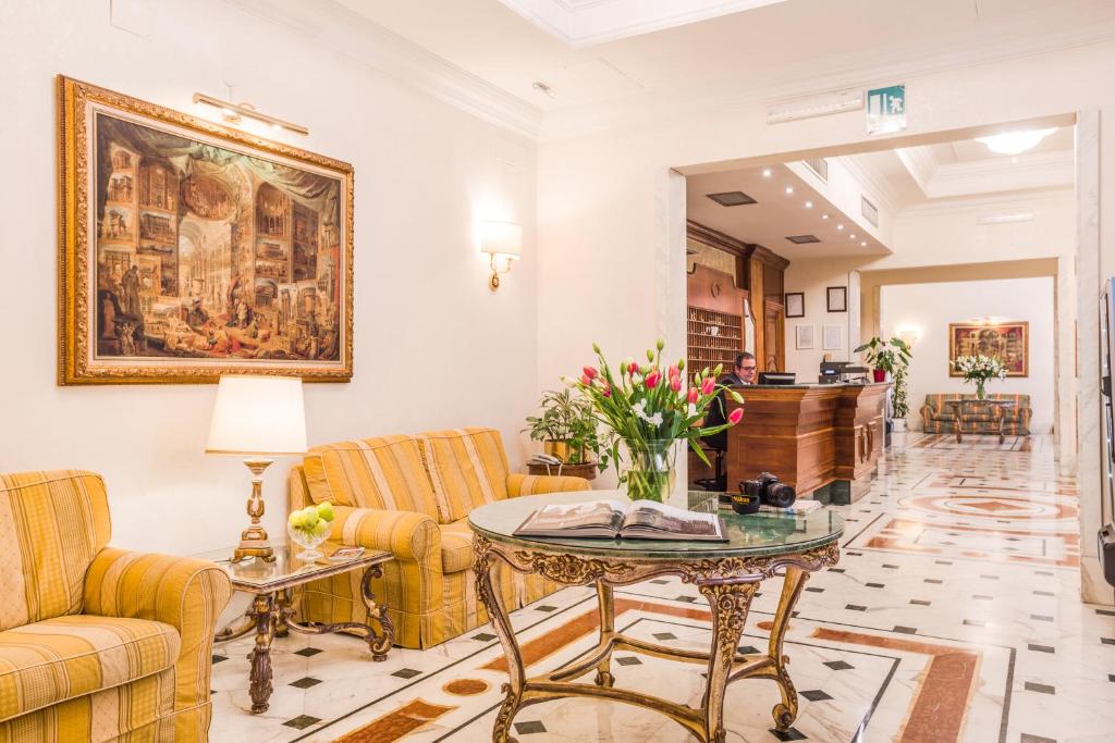 Posezení v ubytování Raeli Hotel Noto