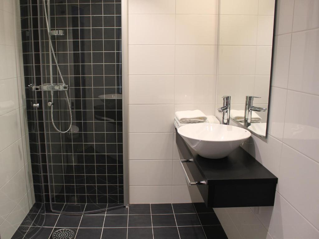 Koupelna v ubytování Hotell Rättvik