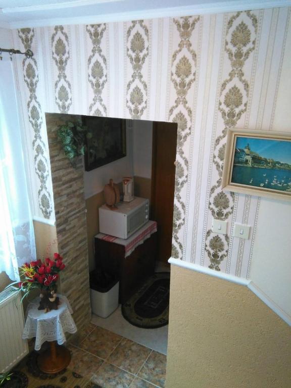 Postel nebo postele na pokoji v ubytování Ubytovanie u Vlasty